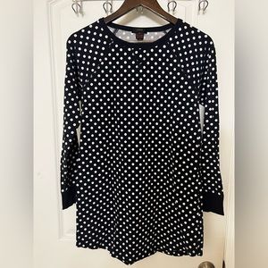 J. Crew Black and White Sweater Dress